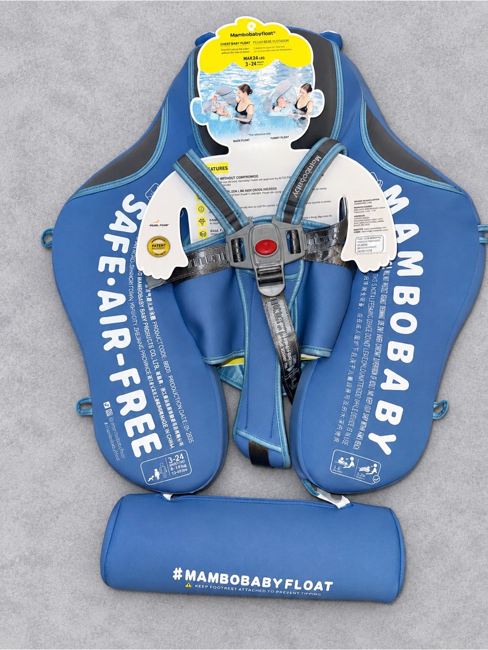 NWT - NWT - Mambobaby Float Deluxe - Blue Infant Float Toddler Float Baby Float